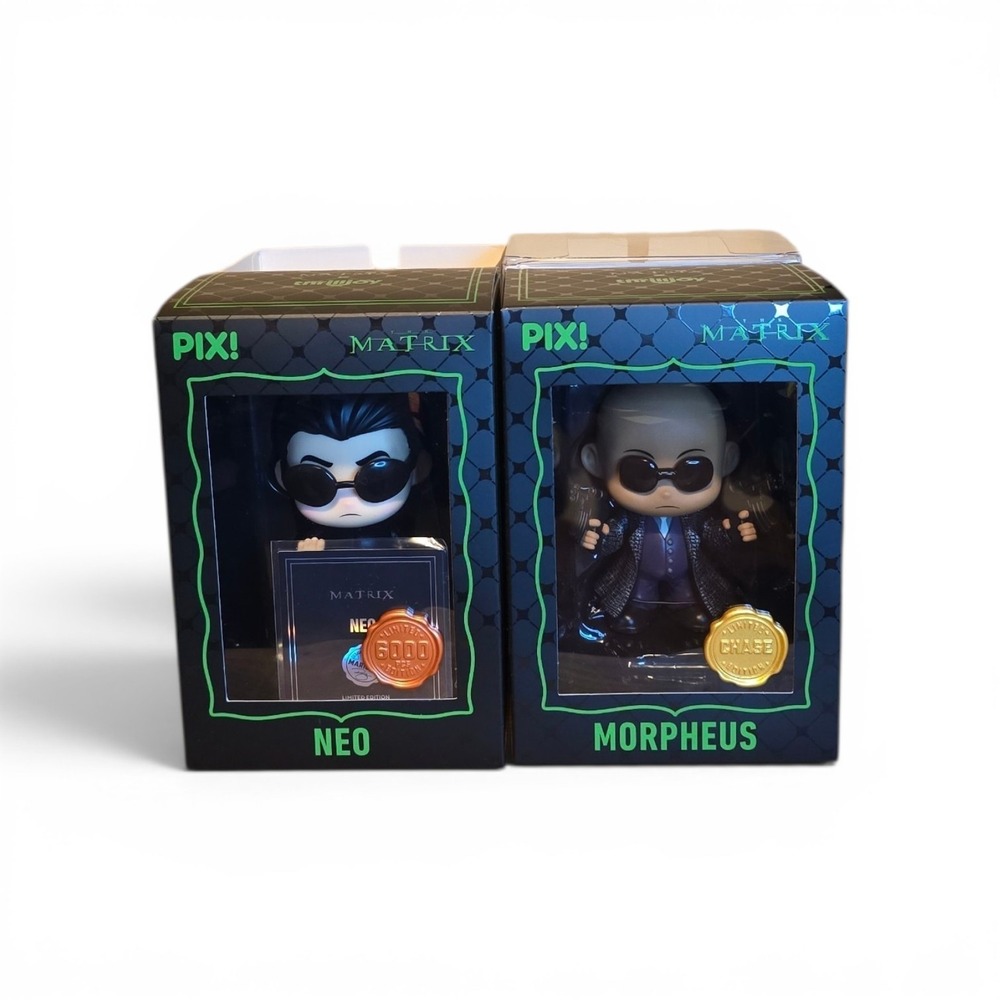 The Matrix PIX! Thrilljoy Neo Limited Edition 6000 & Morpheus Chase Figure Set